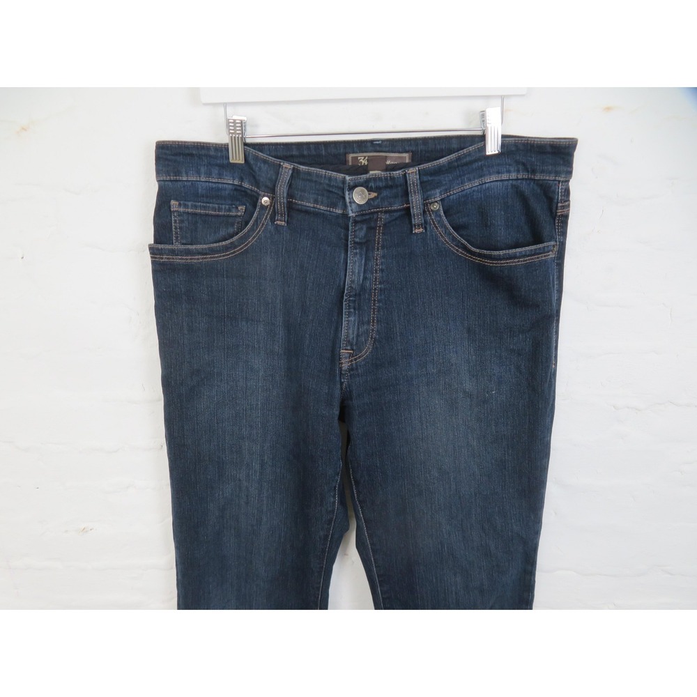 34 Heritage Jeans Mens 36x34 Blue Dark Wash Charisma Classic Fit Stretch Denim - Picture 2 of 12